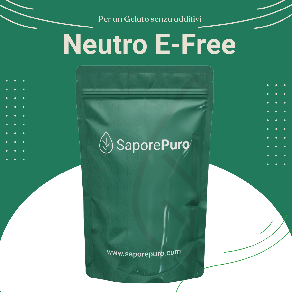 Neutro E-Free - Senza Additivi - Neutro per Gelati a base di Fibre e Proteine Vegetali - Per un gelato Clean Label