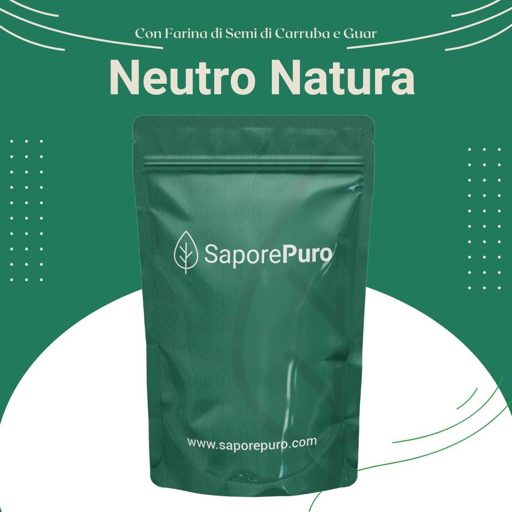 Neutro Natura 5 per gelato SaporePuro, stabilizzante carruba e guar senza emulsionanti, ideale per gelati a base di latte.