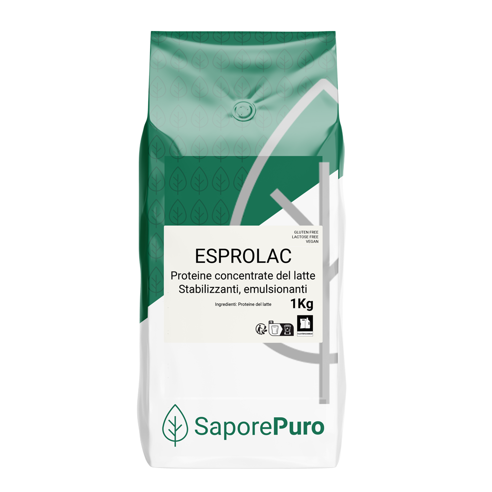 Proteine Concentrate del Latte Performanti - Esprolac - 75% di parte proteica - Sostituto E471 nel Gelato - SaporePuro