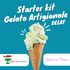 Starter Kit Gelato DELATTOSATO a Casa - Realizzato da Gelatiamo e Gelati con Mara - SaporePuro