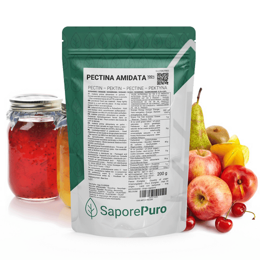 Pectina in polvere 200 gr (E440ii) a basso metossile- ideale per marmellate a basso contenuto di zucchero - SaporePuro