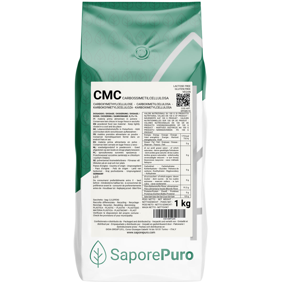 Carbossimetilcellulosa - Cmc - 1KG - SaporePuro