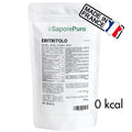 Sacchetto di eritritolo SaporePuro da 150g, dolcificante naturale a zero calorie, origine Francia, ideale per dolci e bevande.