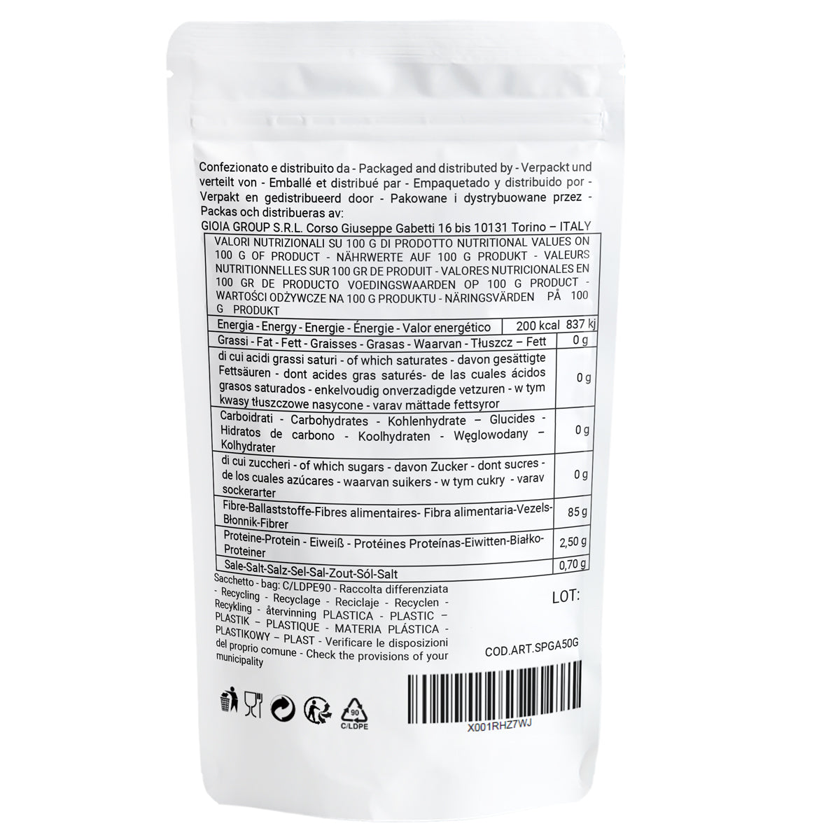 Gomma arabica in polvere - (E414) - 50gr - Confezionato in Italia - SaporePuro
