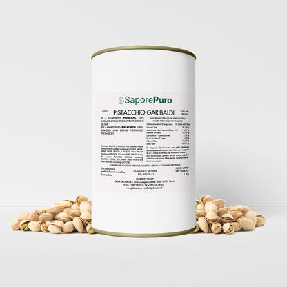 Pasta di pistacchio Sicilia SuperPremium di SaporePuro, confezione da 1kg, con vasetto di pistacchio e ingredienti naturali